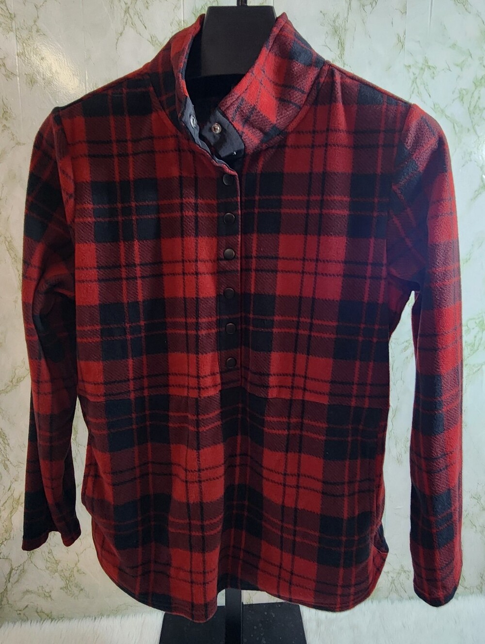 North River Mockneck Snap Button Fleece